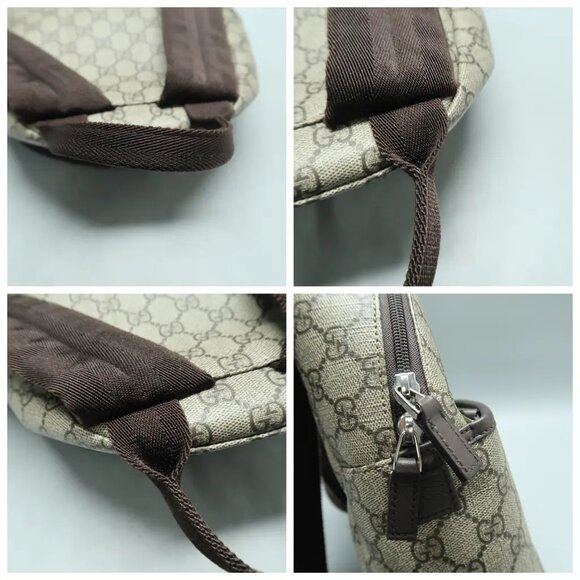 GUCCI Brown Canvas Backpack 882-011225 - Picture 7 of 12